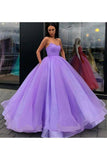 Ball Gown Sweetheart Prom Dress Princess Floor Length Tulle PT6S2ZZS