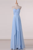 2024 Bridesmaid Dresses Sweetheart A Line Chiffon With Ruffles Floor PK2RGC27