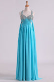 2024 Prom Dresses A-Line Cross Back Chiffon PYL6MN5L