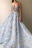 Spaghetti Straps Long Elegant Amazing Princess Prom Dresses P9RBMG1E