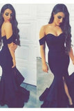 2024 Hot Spandex Prom Dresses Mermaid Off The Shoulder Zipper Up PN5J2HK2