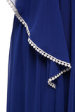 2024 Polyester Prom Dresses V Neck A Line P4Z297YZ