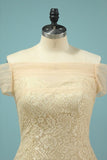 2024 Wedding Dresses Mermaid Boat Neck Short Sleeves Lace P2MXK4HZ