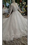 Ball Gown Wedding Dresses One Meter Train Scoop Top Quality P8ZXR9TA