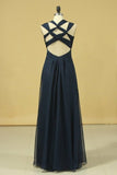 2024 Popular Prom Dresses A Line Floor Length PRLF76AX