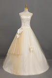 Ball Gown Quinceanera Dresses Sweetheart Floor Length With Handmade Flower PHGJBQMA