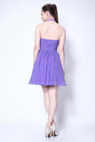 Lovely Halter Neckline Short Chiffon Cute Mini Homecoming Dress Graduation Dress