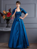 A-Line/Princess Sweetheart Sleeveless Applique Long Taffeta Mother of the Bride Dresses TPP0007448