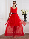 A-Line/Princess Straps Sleeveless Pleats Long Elastic Woven Satin Dresses TPP0004034