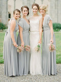 A-Line/Princess Sleeveless Floor-Length Chiffon Bridesmaid Dresses TPP0005694