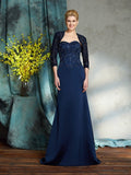 Sheath/Column Sweetheart Sequin Sleeveless Long Satin Mother of the Bride Dresses TPP0007388