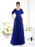 A-Line/Princess Scoop Sleeveless Long Chiffon Mother of the Bride Dresses TPP0007322