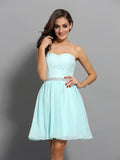 A-Line/Princess Sweetheart Beading Sleeveless Short Chiffon Cocktail Dresses TPP0008897