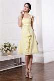 A-Line/Princess Straps Sleeveless Ruffles Ruched Short Chiffon Bridesmaid Dresses TPP0005834