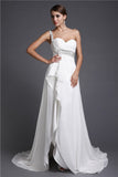 A-Line/Princess One Shoulder Sleeveless Long Beading Chiffon Cocktail Dresses TPP0004374