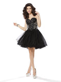 A-Line/Princess Sweetheart Ruffles Sleeveless Short Net Cocktail Dresses TPP0008864