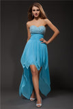 A-Line/Princess Sweetheart Beading Sleeveless High Low Chiffon Cocktail Dresses TPP0008570