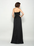 A-Line/Princess Strapless Beading Sleeveless Long Chiffon Mother of the Bride Dresses TPP0007341