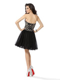 A-Line/Princess Sweetheart Ruffles Sleeveless Short Net Cocktail Dresses TPP0008864