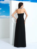 A-Line/Princess Halter Beading Sleeveless Long Chiffon Dresses TPP0002377