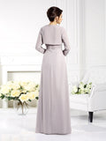 A-Line/Princess Strapless Beading Sleeveless Long Chiffon Mother of the Bride Dresses TPP0007376