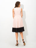 A-Line/Princess High Neck Lace Sleeveless Short Chiffon Cocktail Dresses TPP0008516