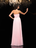 A-Line/Princess Halter Beading Sleeveless Long Chiffon Dresses TPP0003604