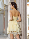 A-Line/Princess Sweetheart Beading Sleeveless Short Chiffon Cocktail Dresses TPP0008846