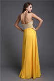 A-Line/Princess Sleeveless Sweetheart Beading Long Chiffon Dresses TPP0004470