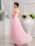 A-Line/Princess Beading Sweetheart Sleeveless High Low Chiffon Dresses TPP0004255