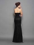 Trumpet/Mermaid Sweetheart Ruched Sleeveless Long Chiffon Dresses TPP0009205