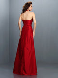 A-Line/Princess Halter Beading Sleeveless Long Taffeta Dresses TPP0003328