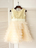 A-line/Princess Scoop Sleeveless Bowknot Long Tulle Dresses TPP0007802