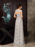 A-Line/Princess Off-the-Shoulder Applique Sleeveless Long Chiffon Mother of the Bride Dresses TPP0007034