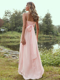 A-Line/Princess Chiffon Sash/Ribbon/Belt Sweetheart Sleeveless Floor-Length Bridesmaid Dresses TPP0004947