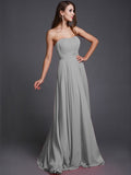 A-Line/Princess Strapless Beading Sleeveless Long Bridesmaid Dresses TPP0005079