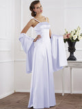 A-Line/Princess Spaghetti Straps Sleeveless Beading Long Elastic Woven Satin Mother of the Bride Dresses TPP0005304