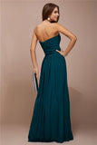 Sheath/Column Sweetheart Sleeveless Ruffles Long Bridesmaid Dresses TPP0005279