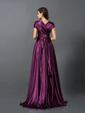 A-Line/Princess Pleats Sleeveless Long Silk like Satin Bridesmaid Dresses TPP0004905