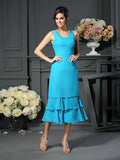 A-Line/Princess Scoop Sleeveless Short Chiffon Mother of the Bride Dresses TPP0007304