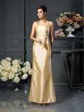 Sheath/Column Straps Bowknot Sleeveless Long Taffeta Mother of the Bride Dresses TPP0007334