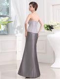 Beading Strapless Sleeveless Taffeta Long Applique Mother of the Bride Dresses TPP0007440