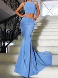 A-Line/Princess Sleeveless Off-the-Shoulder Floor-Length Sash/Ribbon/Belt Satin Dresses