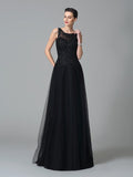 A-Line/Princess Straps Beading Sleeveless Long Net Mother of the Bride Dresses TPP0007280