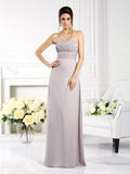 A-Line/Princess Strapless Beading Sleeveless Long Chiffon Mother of the Bride Dresses TPP0007376