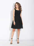 A-Line/Princess Scoop Bowknot Sleeveless Short Chiffon Dresses TPP0008763