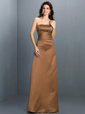 A-Line/Princess Strapless Sleeveless Long Satin Bridesmaid Dresses TPP0005704