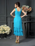 A-Line/Princess Scoop Sleeveless Short Chiffon Mother of the Bride Dresses TPP0007304