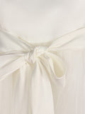 A-Line/Princess Tulle Sash/Ribbon/Belt Scoop Sleeveless Tea-Length Flower Girl Dresses TPP0007531