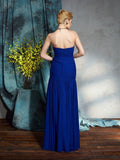 Sheath/Column Sweetheart Pleats Sleeveless Long Chiffon Mother of the Bride Dresses TPP0007429